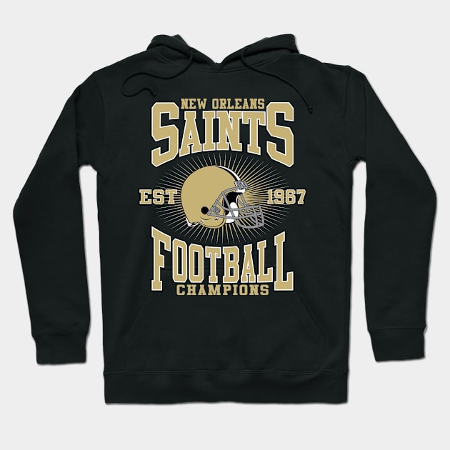 New Orleans Saints Football Champions Hoodie by genzzz72